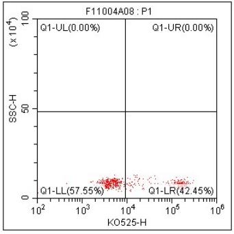 Anti-Human CD4, mFluor 540 (Clone:SK3) 检测试剂 - 结果示例图片